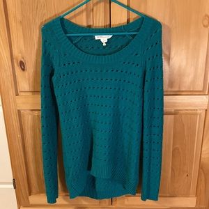 Teal BCBG Hi-Lo Sweater XXS